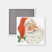 Ein Retro Santa Magnet (Vorderseite/Rückseite)
