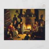 Ein Retro-Weihnachtsmann-Horror Postkarte (Vorderseite)