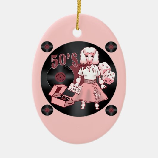 Ein Retropinsel Keramikornament (Vorne)
