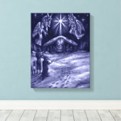 Ein Retter ist Geboren! Leinwanddruck (Insitu (Holzboden))