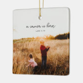 Ein Retter ist geboren luke 2:11 Keramik Square Or Keramikornament (Links)