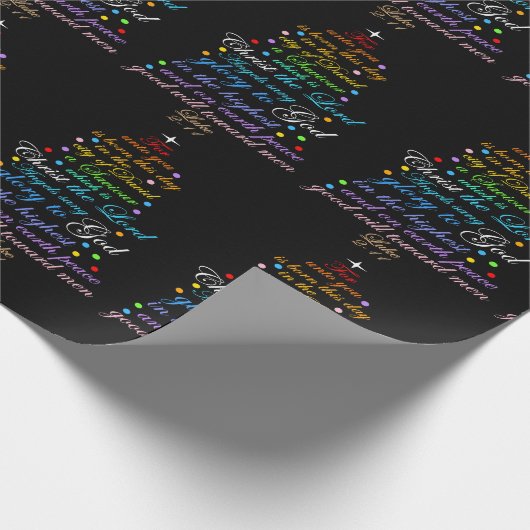 Ein Retter ist Geboren Luke 2-11 Weihnachtsverpack Geschenkpapier (Ecke)