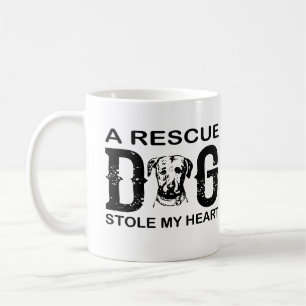 Ein Rettungshund stiehlt mein Herz Hunde Liebhaber Kaffeetasse