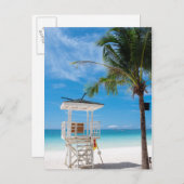 Ein Rettungsschwimmer | White Beach, Boracay Postkarte (Vorne/Hinten)