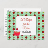 Ein Rezept für die Bride Wedding Recipe Karte (Vorne/Hinten)