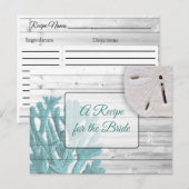 Ein Rezept für die Bride Wedding Recipe Karte (Vorne/Hinten)