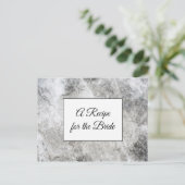 Ein Rezept für die Bride Wedding Recipe Karte (Stehend Vorderseite)