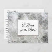 Ein Rezept für die Bride Wedding Recipe Karte (Vorne/Hinten)