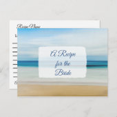 Ein Rezept für die Bride Wedding Recipe Karte (Vorne/Hinten)