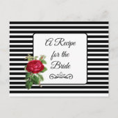 Ein Rezept für die Bride Wedding Recipe Karte (Vorderseite)