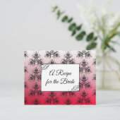 Ein Rezept für die Bride Wedding Recipe Karte (Stehend Vorderseite)