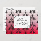 Ein Rezept für die Bride Wedding Recipe Karte (Vorne/Hinten)