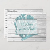 Ein Rezept für die Bride Wedding Recipe Karte (Vorne/Hinten)