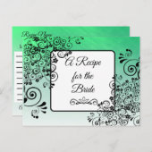 Ein Rezept für die Bride Wedding Recipe Karte (Vorne/Hinten)