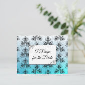 Ein Rezept für die Bride Wedding Recipe Karte (Stehend Vorderseite)