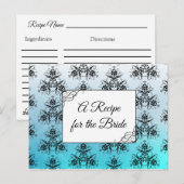 Ein Rezept für die Bride Wedding Recipe Karte (Vorne/Hinten)
