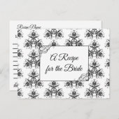 Ein Rezept für die Bride Wedding Recipe Karte (Vorne/Hinten)