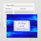 Ein Rezept für die Bride Wedding Recipe Karte (Vorne/Hinten)