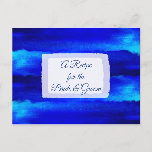 Ein Rezept für die Bride Wedding Recipe Karte (Vorderseite)