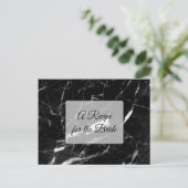 Ein Rezept für die Bride Wedding Recipe Karte (Stehend Vorderseite)