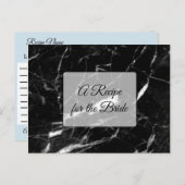 Ein Rezept für die Bride Wedding Recipe Karte (Vorne/Hinten)