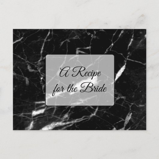 Ein Rezept für die Bride Wedding Recipe Karte (Vorderseite)
