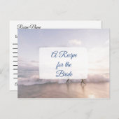 Ein Rezept für die Bride Wedding Recipe Karte (Vorne/Hinten)