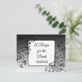 Ein Rezept für die Bride Wedding Recipe Karte (Stehend Vorderseite)