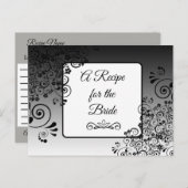 Ein Rezept für die Bride Wedding Recipe Karte (Vorne/Hinten)