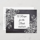 Ein Rezept für die Bride Wedding Recipe Karte (Vorne/Hinten)