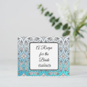 Ein Rezept für die Bride Wedding Recipe Karte (Stehend Vorderseite)