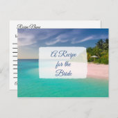 Ein Rezept für die Bride Wedding Recipe Karte (Vorne/Hinten)