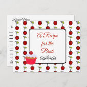 Ein Rezept für die Bride Wedding Recipe Karte (Vorne/Hinten)