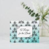 Ein Rezept für die Bride Wedding Recipe Karte (Stehend Vorderseite)