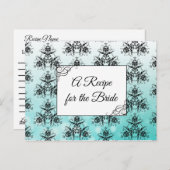Ein Rezept für die Bride Wedding Recipe Karte (Vorne/Hinten)