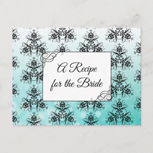 Ein Rezept für die Bride Wedding Recipe Karte (Vorderseite)
