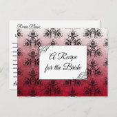Ein Rezept für die Bride Wedding Recipe Karte (Vorne/Hinten)