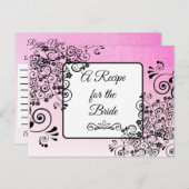Ein Rezept für die Bride Wedding Recipe Karte (Vorne/Hinten)
