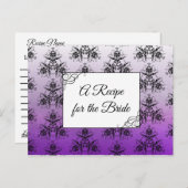 Ein Rezept für die Bride Wedding Recipe Karte (Vorne/Hinten)
