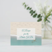 Ein Rezept für die Bride Wedding Recipe Karte (Stehend Vorderseite)