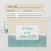 Ein Rezept für die Bride Wedding Recipe Karte (Vorne/Hinten)