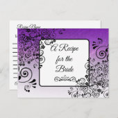 Ein Rezept für die Bride Wedding Recipe Karte (Vorne/Hinten)