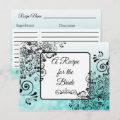 Ein Rezept für die Bride Wedding Recipe Karte (Vorne/Hinten)