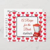 Ein Rezept für die Bride Wedding Recipe Karte (Vorne/Hinten)