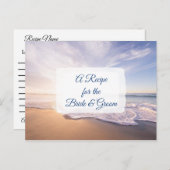 Ein Rezept für die Bride Wedding Recipe Karte (Vorne/Hinten)