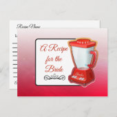 Ein Rezept für die Bride Wedding Recipe Karte (Vorne/Hinten)
