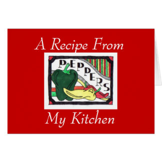 Ein Rezept von meiner Küche. Notecard