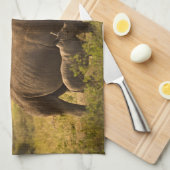 Ein Rhino mit ihrem Baby Geschirrtuch (Viertel Falte)