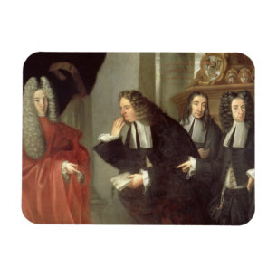 Ein Richter und drei Anwälte, venezianische Schul Magnet