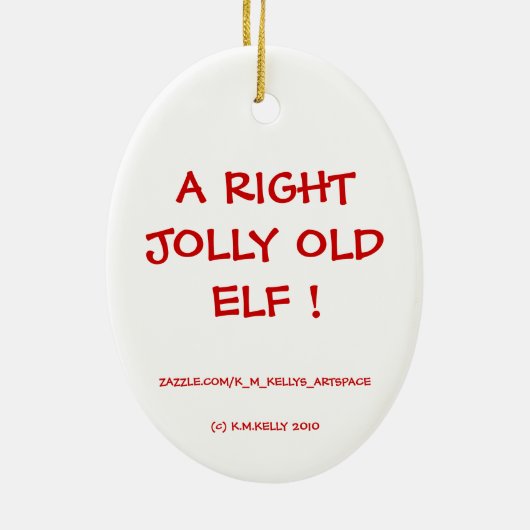 EIN RICHTIGER, ALTER ELF ! KERAMIK ORNAMENT (Hinten)